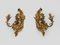 Vintage Italian Wall Lights with 2 Golden Wooden Fires and Arms, 1960s, Image 9