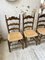 Pailled Provencal Rustic Chairs, 1950s, Set of 4 17