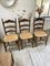 Pailled Provencal Rustic Chairs, 1950s, Set of 4 26