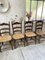 Pailled Provencal Rustic Chairs, 1950s, Set of 4 24