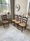 Pailled Provencal Rustic Chairs, 1950s, Set of 4 2