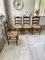 Pailled Provencal Rustic Chairs, 1950s, Set of 4 4