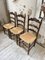 Pailled Provencal Rustic Chairs, 1950s, Set of 4 12