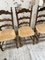 Pailled Provencal Rustic Chairs, 1950s, Set of 4 25