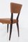 Italienische Vintage Stühle aus Orangefarbenem Samtstoff, 1950, 5 . Set 7