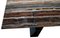 Consola con tablero de ónice, patas de madera lacada en negro y decoración de latón hecha a mano de Cupioli Living, Italia, Imagen 3