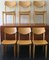 Danish Plywood Dining Chairs with Shaped Backs, 1960s, Set of 6, Image 1