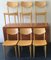 Danish Plywood Dining Chairs with Shaped Backs, 1960s, Set of 6 15
