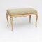 Small 20th Century Baroque Style Bench with Curved Legs 3