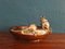 Large Nut Bowl in Precious Wood with 2 Mice from Schleißner Hanau Silber 2