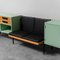 Highboard und Sideboard mit 2-Sitzer Sofa, 1960er, 2er Set 6