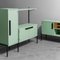 Highboard und Sideboard mit 2-Sitzer Sofa, 1960er, 2er Set 7