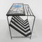 Vintage Magazine Rack with Tile Table Top, 1960s 7