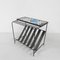 Vintage Magazine Rack with Tile Table Top, 1960s, Image 1