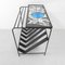 Vintage Magazine Rack with Tile Table Top, 1960s 20