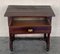 Spanish Pine Side Table with Drawer, 1890s, Image 7