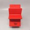 Red Vase Hsing by Ettore Sottsass, Italy, 1980s, Image 4
