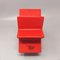 Rote Vase Hsing von Ettore Sottsass, Italien, 1980er 4