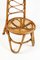 Chaise à Dossier Haut en Bambou, Italie, 1960s 4
