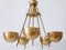 Lámpara de araña Mid-Century de cinco llamas, Suecia, años 50, Imagen 7