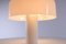Lámpara de mesa hongo grande blanca de Guzzini, años 70, Imagen 5