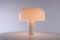 Lámpara de mesa hongo grande blanca de Guzzini, años 70, Imagen 9