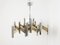 Large Chevron Chandelier attributed to Gaetano Sciolari, 1970s 1