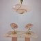 Lamps and One Pendant with Murano Glass, Italy, 1970s, Set of 3 1