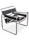 Wassily B3 Armchair in Chrome and Black Leather by Marcel Breuer 4