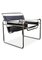 Wassily B3 Armchair in Chrome and Black Leather by Marcel Breuer, Image 1