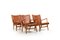 Model AP-16 Chairs in Oak and Leather by Hans J. Wegner, 1951, Set of 4 2