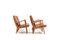 Model AP-16 Chairs in Oak and Leather by Hans J. Wegner, 1951, Set of 4 5