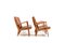 Model AP-16 Chairs in Oak and Leather by Hans J. Wegner, 1951, Set of 4, Image 5