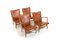 Model AP-16 Chairs in Oak and Leather by Hans J. Wegner, 1951, Set of 4, Image 1