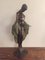 Französische Art Deco Tänzerin aus Bronze von JE Descomps 10