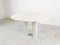 Italian Round Dining Table in Travertine, 1970s 1