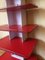 Vintage Red Wall Unit, 1970s 3