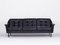 Black Leather Sofa and 2 Armchairs, Germany, 1960s, Set of 3 12