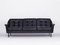 Black Leather Sofa and 2 Armchairs, Germany, 1960s, Set of 3, Image 12