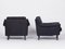 Black Leather Sofa and 2 Armchairs, Germany, 1960s, Set of 3 7