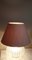 Lampada da tavolo con base in vetro segmentato e paralume in tessuto color crema su base in ottone, anni '70, Immagine 4