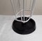 Umbrella Stand with White Lacquered Wire Frame on Plastic-Coated Cast Iron Base, 1970s 3