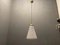 Lámpara colgante de cristal de Murano a rayas en blanco y negro, años 80, Imagen 3