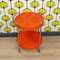 Chariot de Bar ou Table d'Appoint en Plastique Orange, 1970s 5