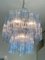 Lámpara de araña Tronchi de cristal de Murano azul al estilo de Venini de Simoeng, Imagen 2