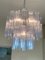 Blue Murano Glass Tronchi Chandelier in the style of Venini by Simoeng 11