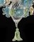 Lámpara de araña veneciana en turquesa floral de cristal de Murano de Simoeng, Imagen 10