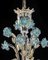 Venetian Turquoise Floral Murano Glass Chandelier by Simoeng, Image 6