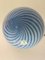 Blau-weiße Sphere Hängelampe aus Muranoglas von Simoeng 6