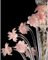 Lustre Floral Vénitien en Verre Murano Doré et Rose par Simoeng 4